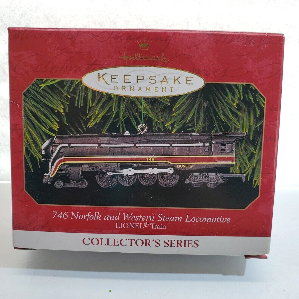 Hallmark Keepsake Christmas Ornament 746 Norfolk and Western Steam Locomotive